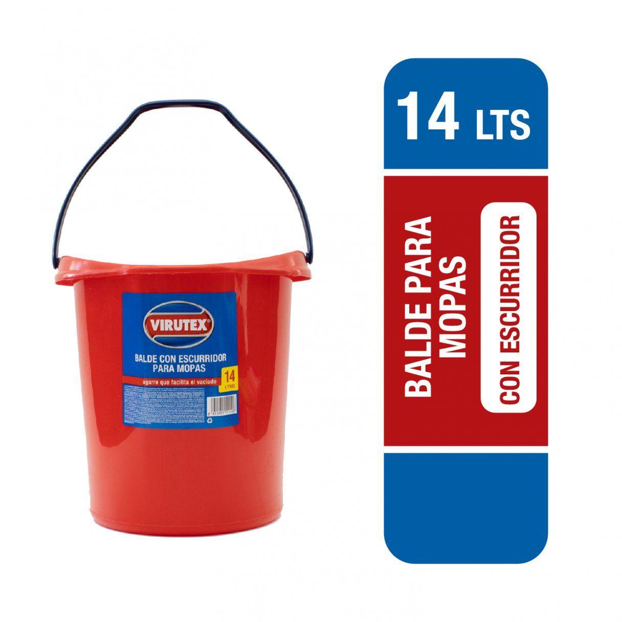 Balde Virutex con escurridor 14 L-2