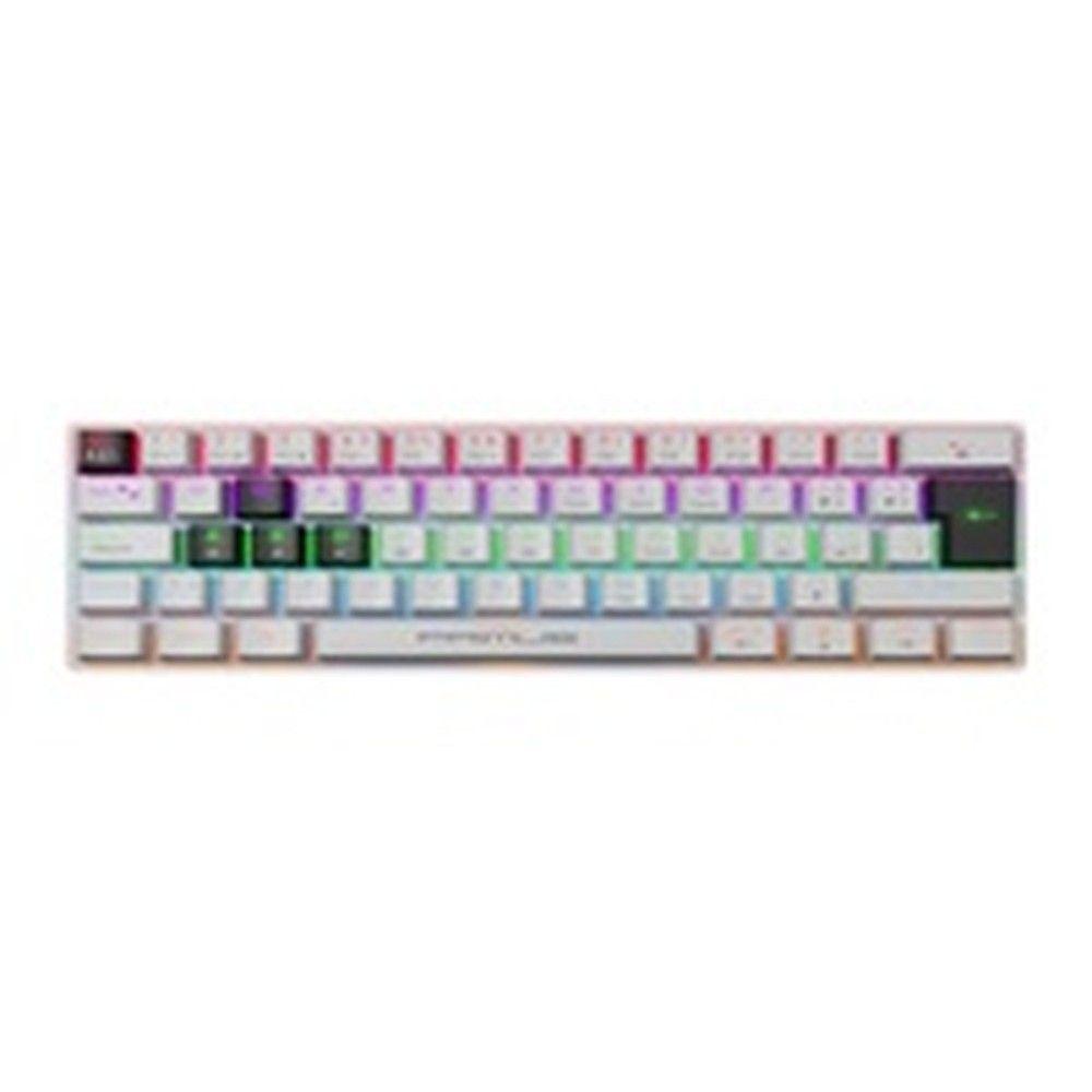 Teclado mecánico Primus Gaming PKS-060W-S compacto 60%-0