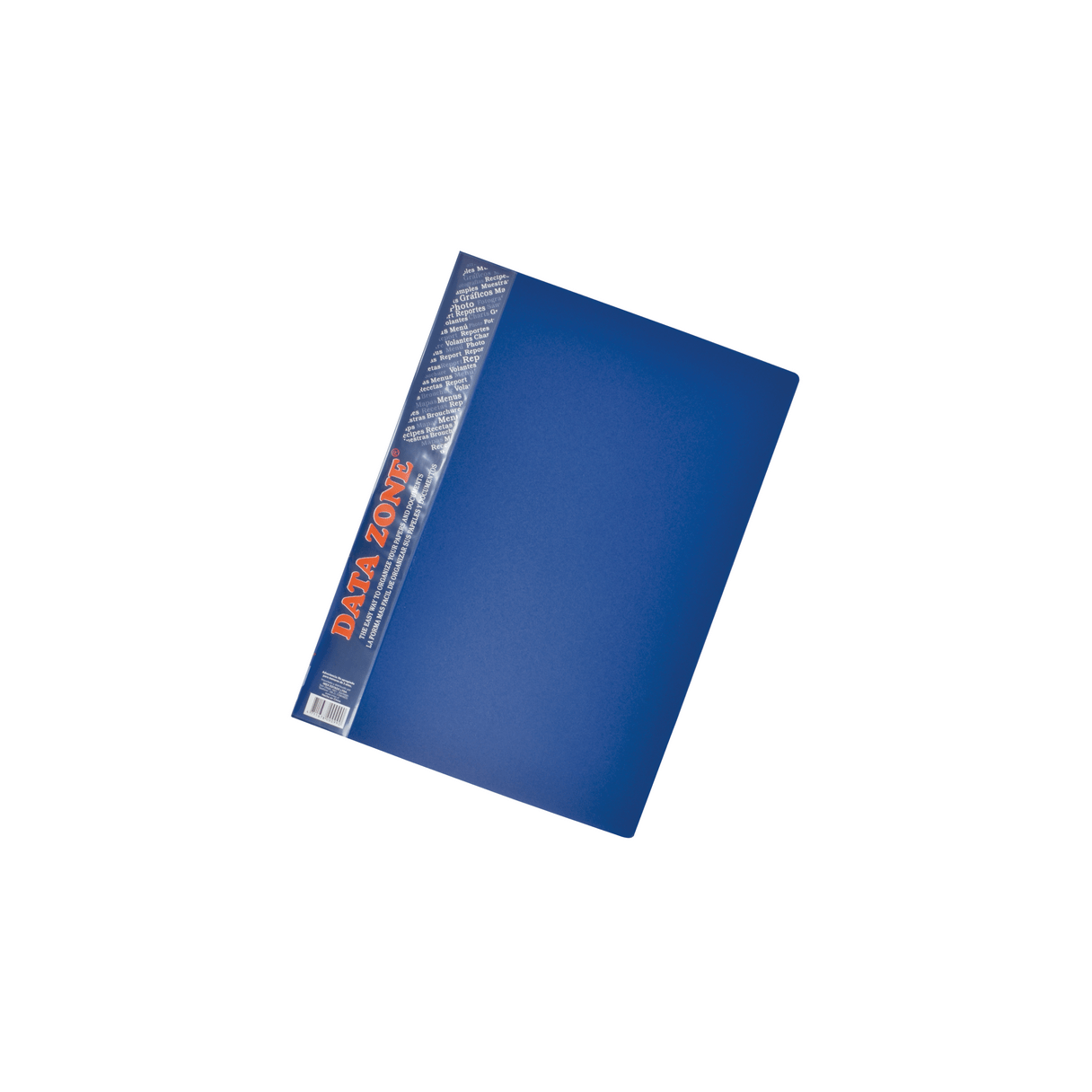 Carpeta A4 Data Zone Am-020 con 20 fundas azul-0