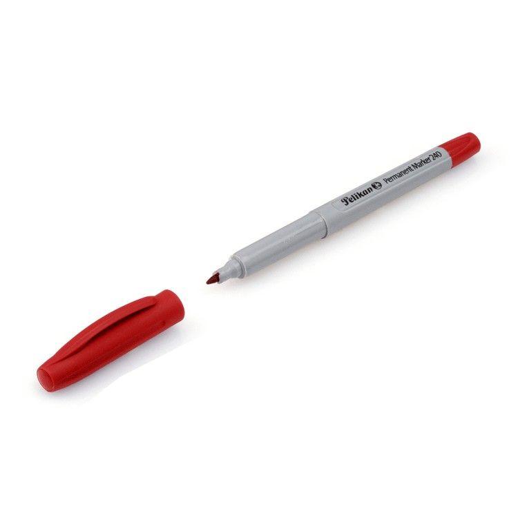 Marcador permanente Pelikan 240 punta fina 1 mm rojo-0