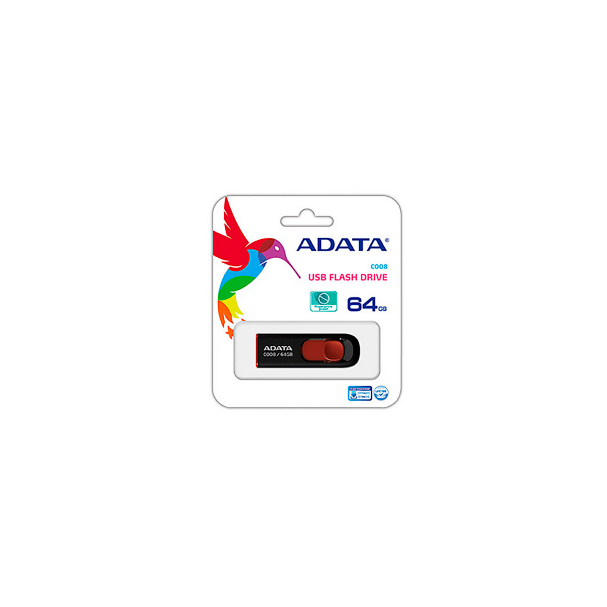 Pendrive Adata C008 64 GB retráctil 2.0-0