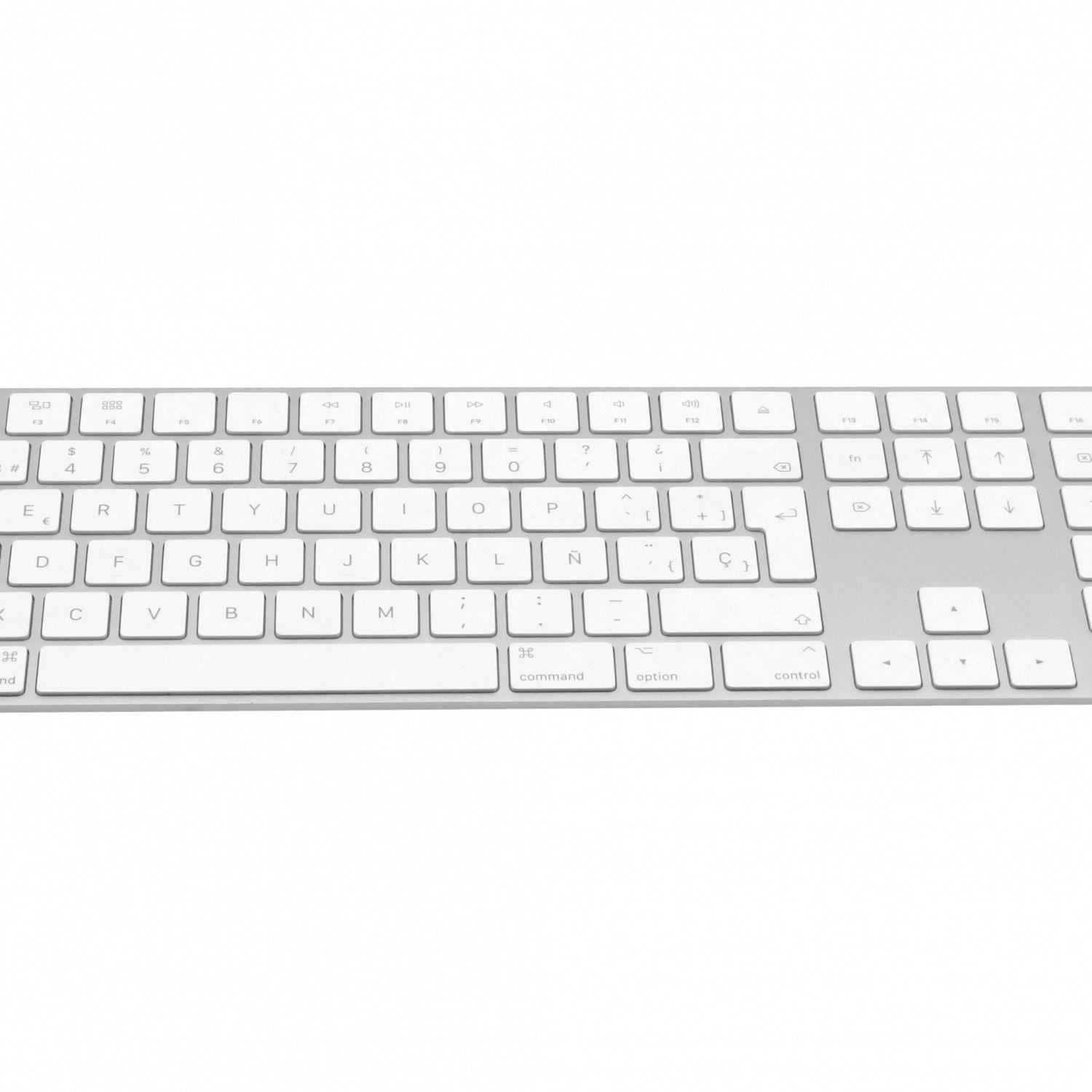 Teclado Bluetooth Apple A1843 recargable con numérico y sin huella-0