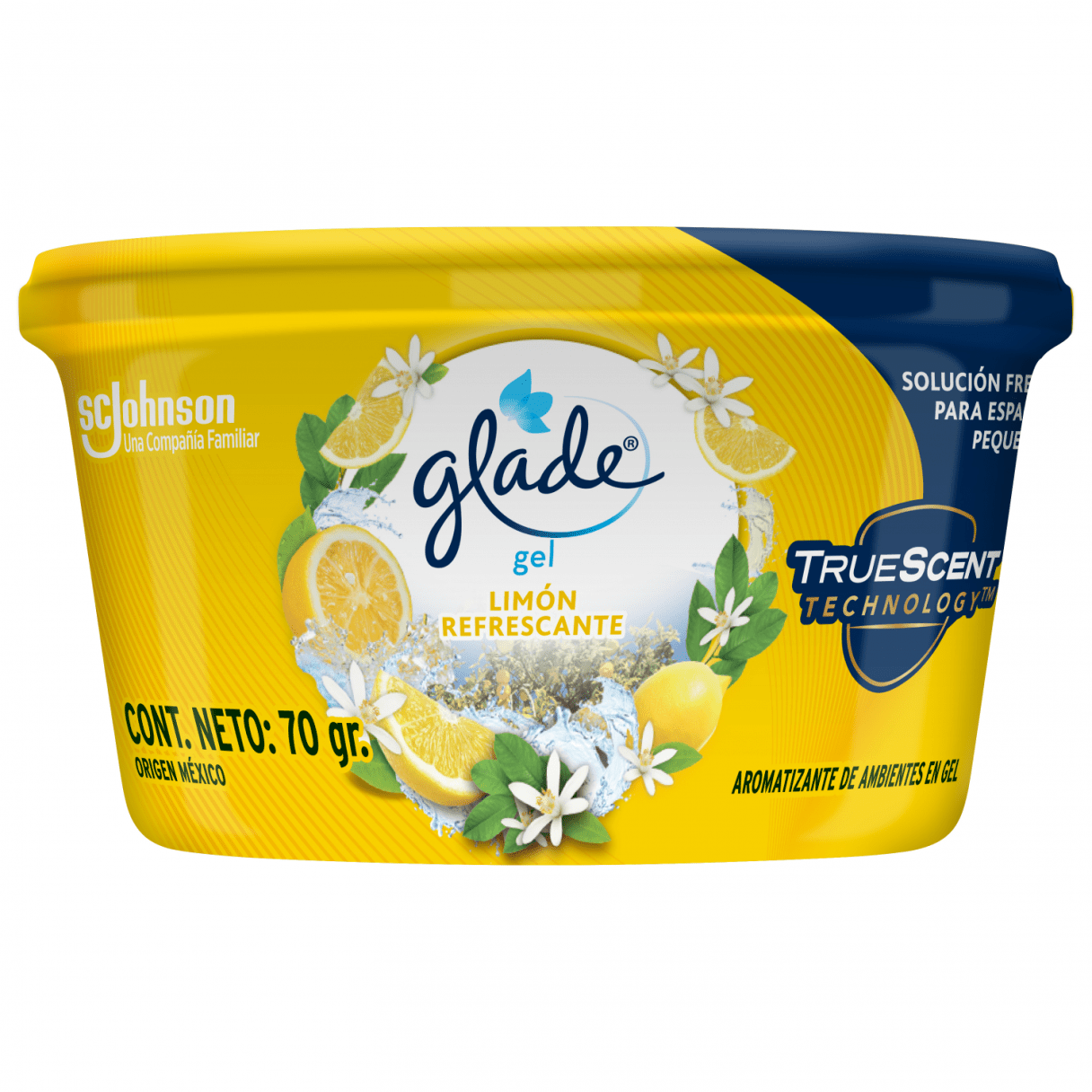 Desodorante ambiental Glade gel 70 g aroma limón-1