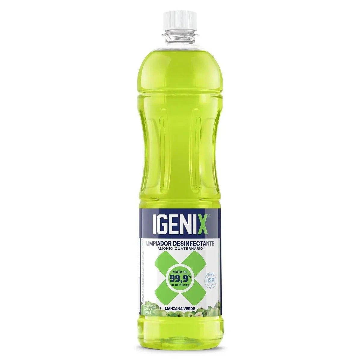 Limpiador desinfectante Igenix 900 cc acción desinfectante manzana verde-0