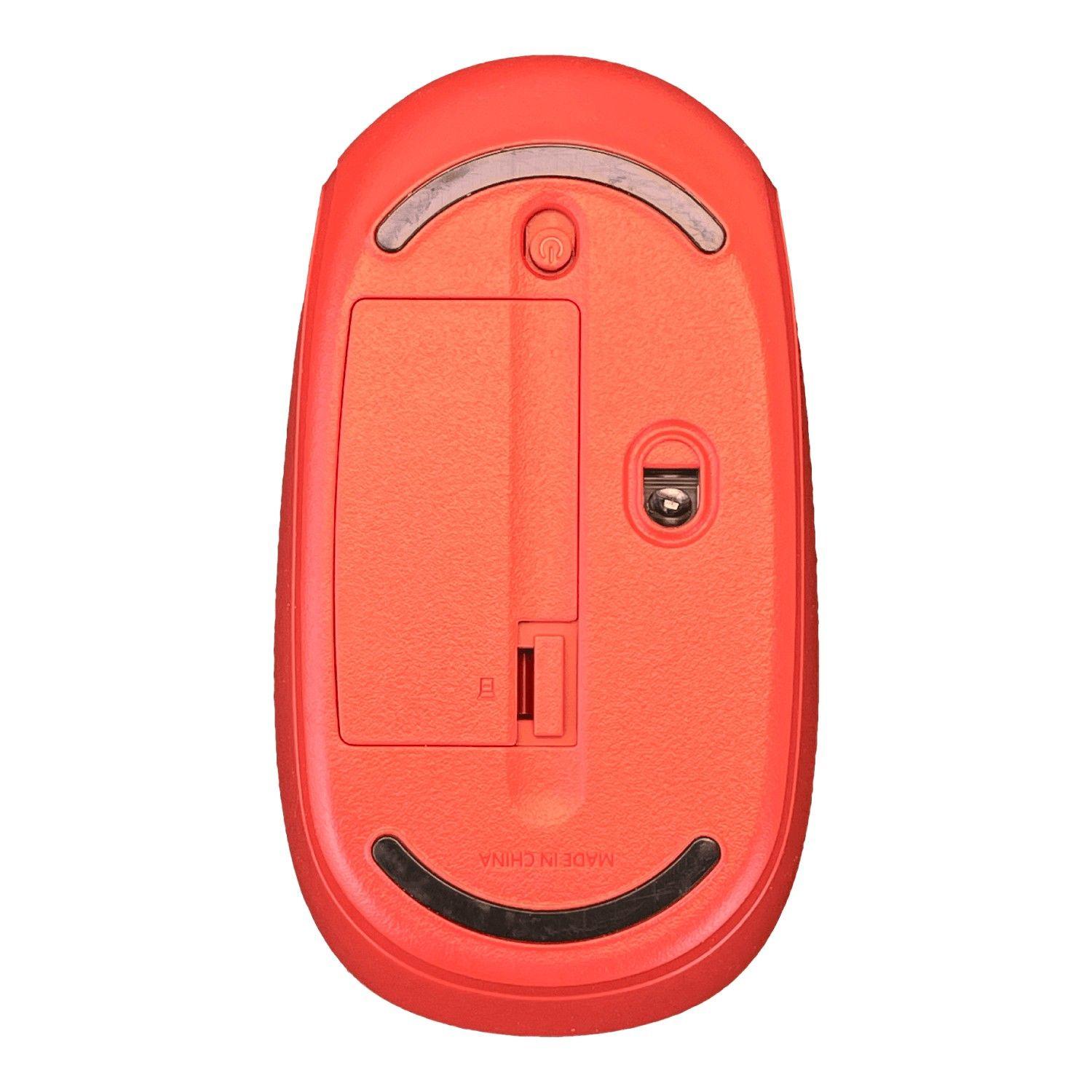 Mouse inalambrico USB Rojo 2,4 GHz requiere 1 AA Flame Red-4