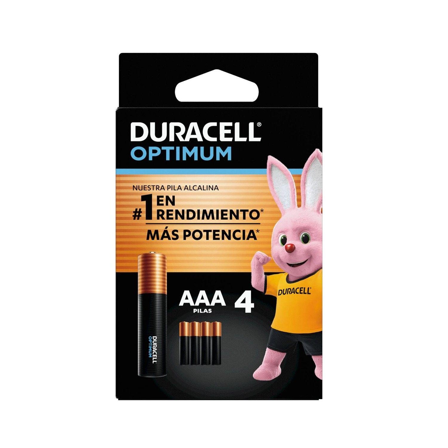 Pilas alcalinas Duracell Optimum AAA 4 unidades-0