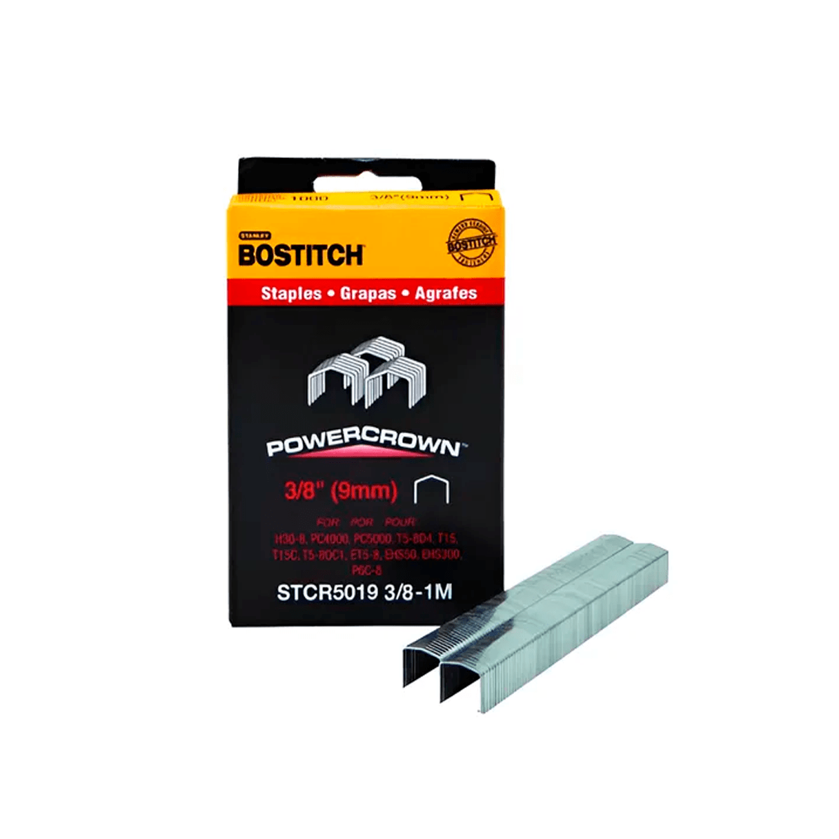 Corchetes Bostitch Stcr-5019 3/8'' Caja de 1000 unidades-0