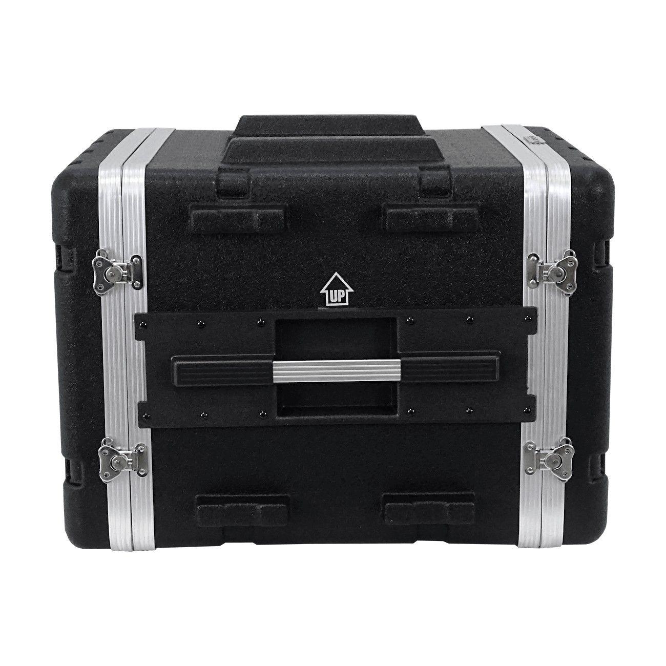 Rack portátil 8U 42 cm con 2 tapas para exterior negro-1