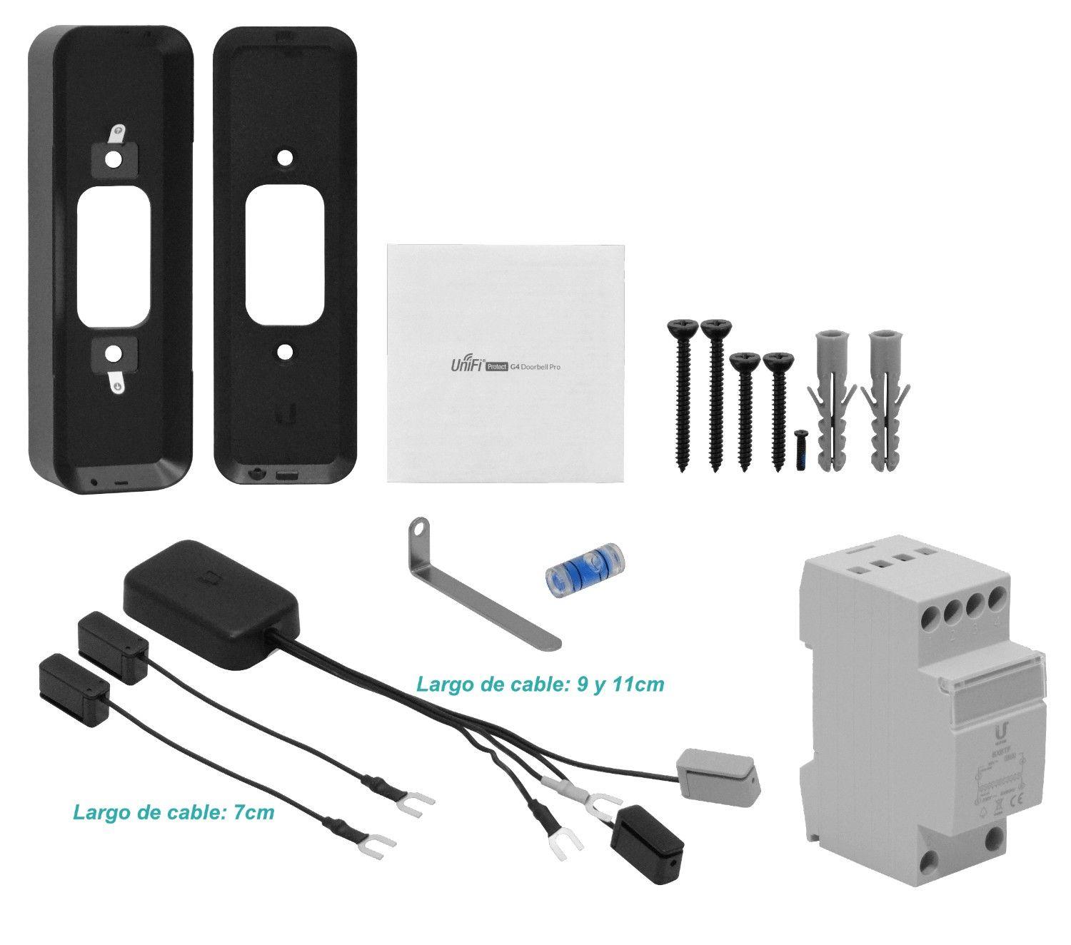 Timbre Ubiquiti Pro con 2 cámaras IP y luz microfónica IPX4-2