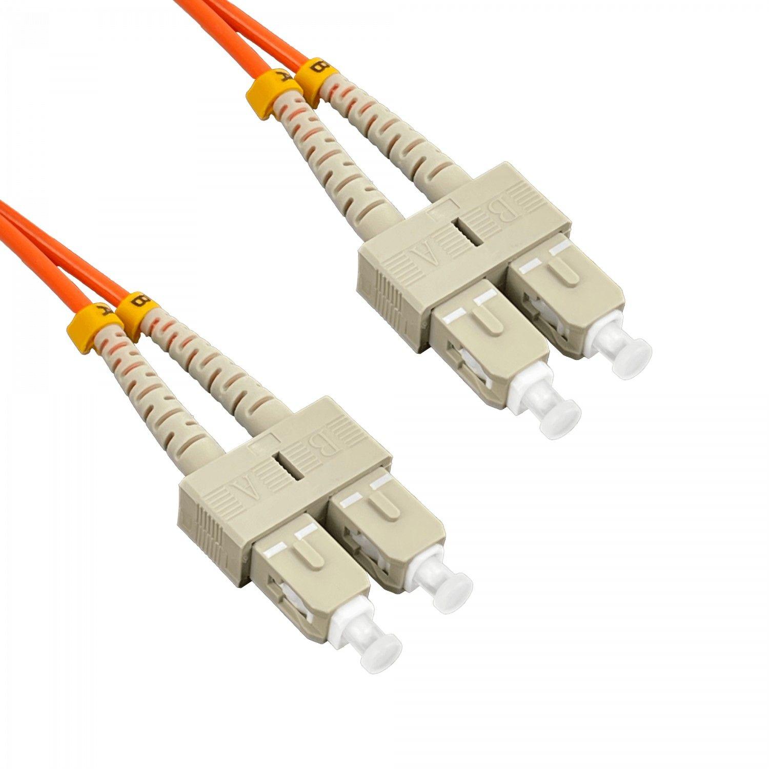 Jumper de fibra óptica SC-SC OM1 5 m multimodo 62,5/125 um-0