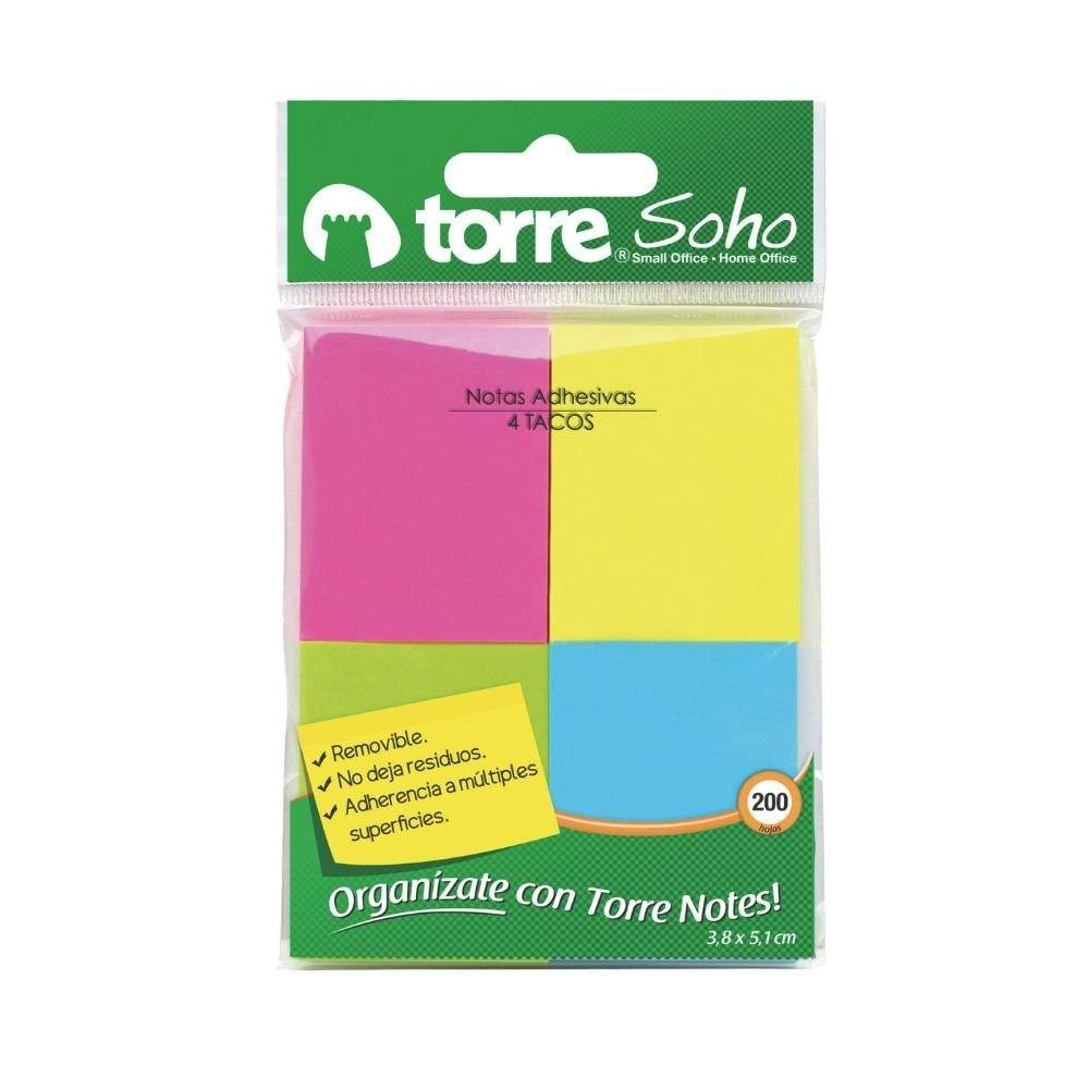 Notas adhesivas Torre 5,1 x 3,8 cm 200 hojas-0