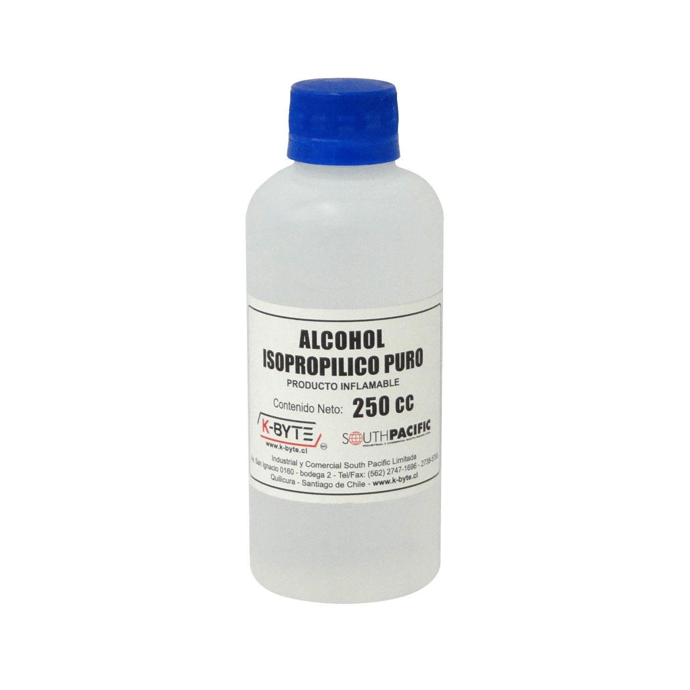Botella de alcohol isopropílico 250 ml para limpieza-0