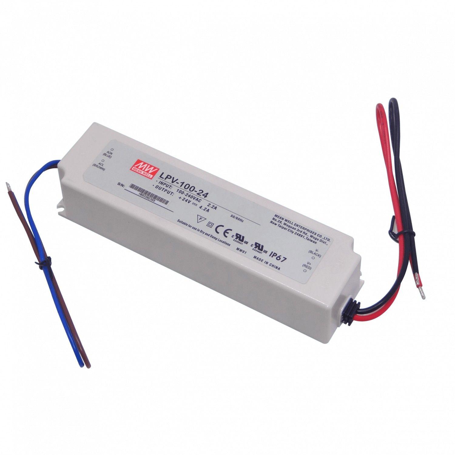 Fuente de poder Meanwell 24 V 100,8 W 4,2 A IP67 sellada-2