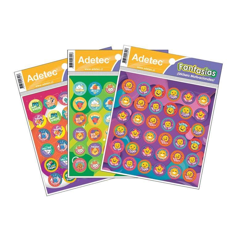 Etiquetas adhesivas Adetec incentivo 15,5 cm multicolor-0