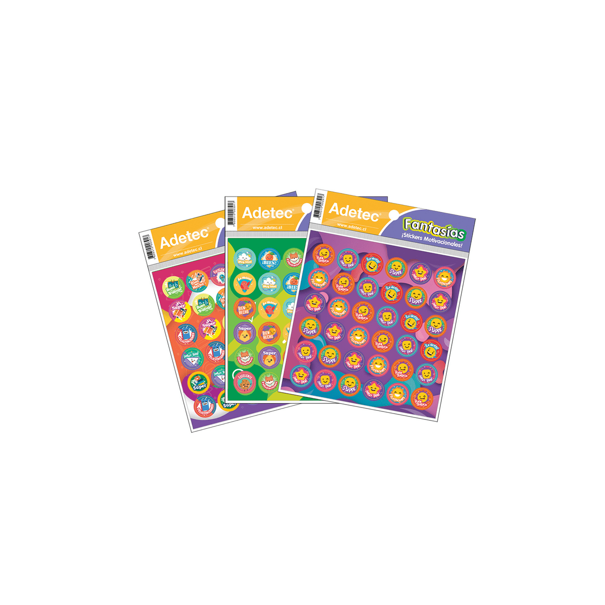 Etiquetas adhesivas Adetec incentivo 15,5 cm multicolor-1