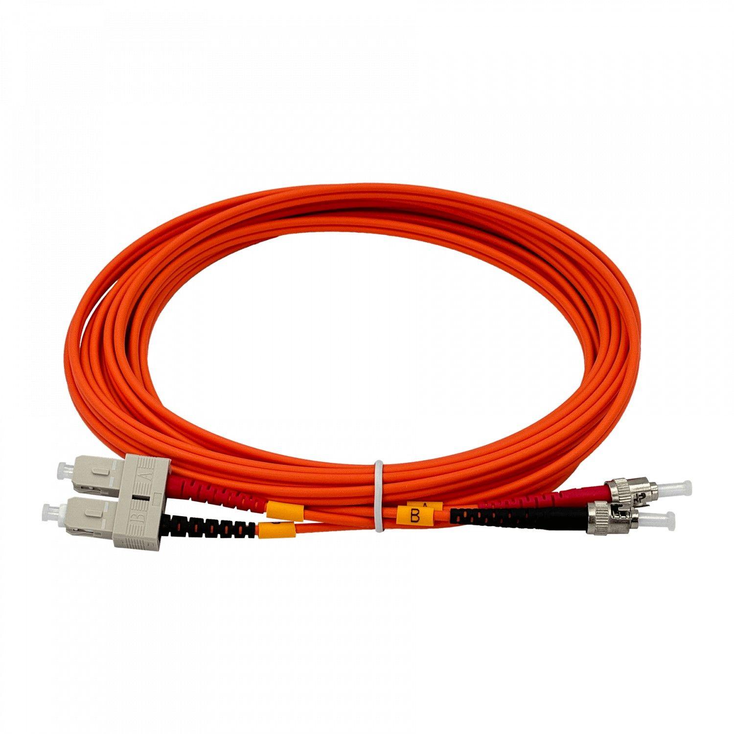 Jumper de fibra óptica ST-SC OM1 multimodo 5 m 62,5/125 um LSZH-3