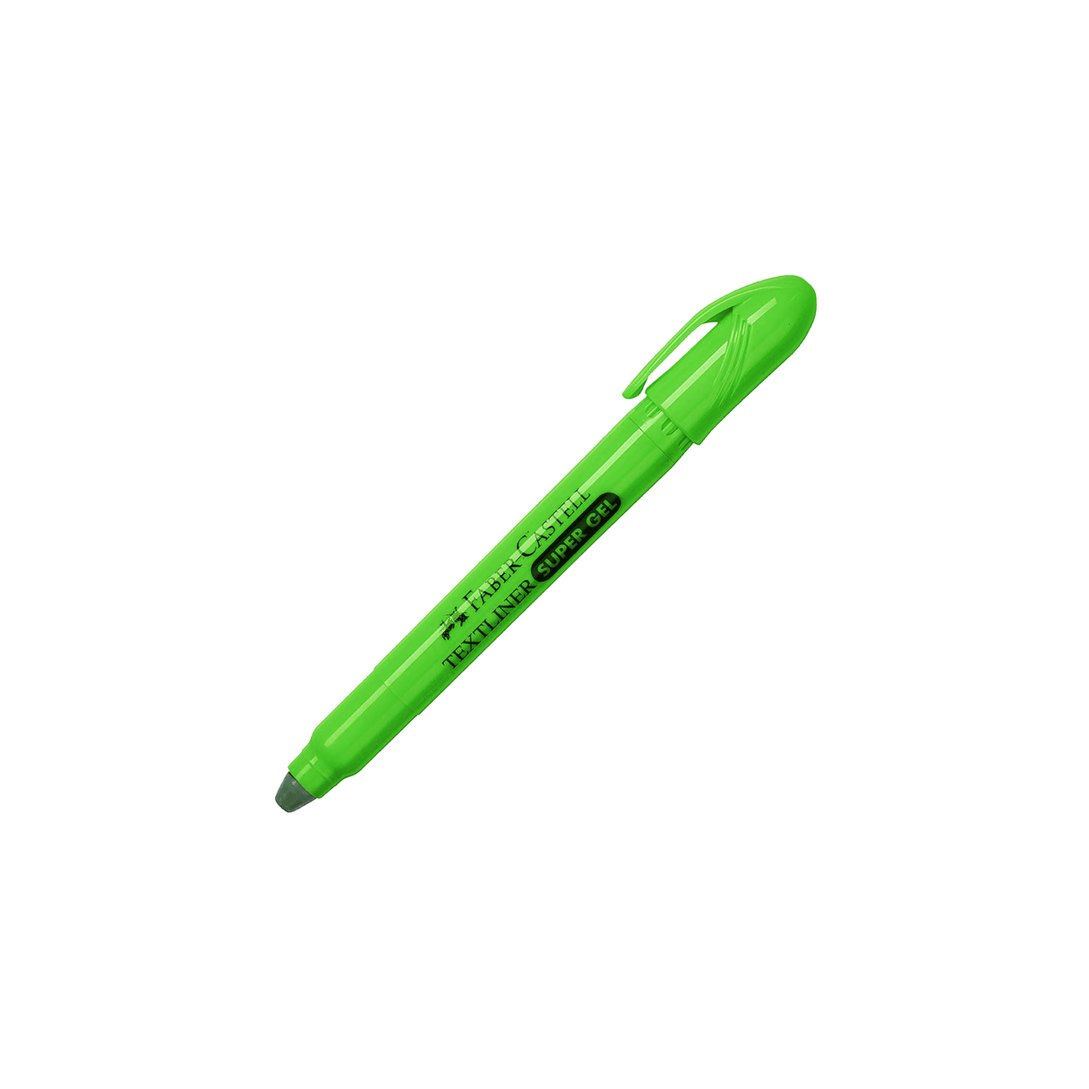 Destacador Faber-Castell Súper gel tipo lápiz punta retráctil verde-0