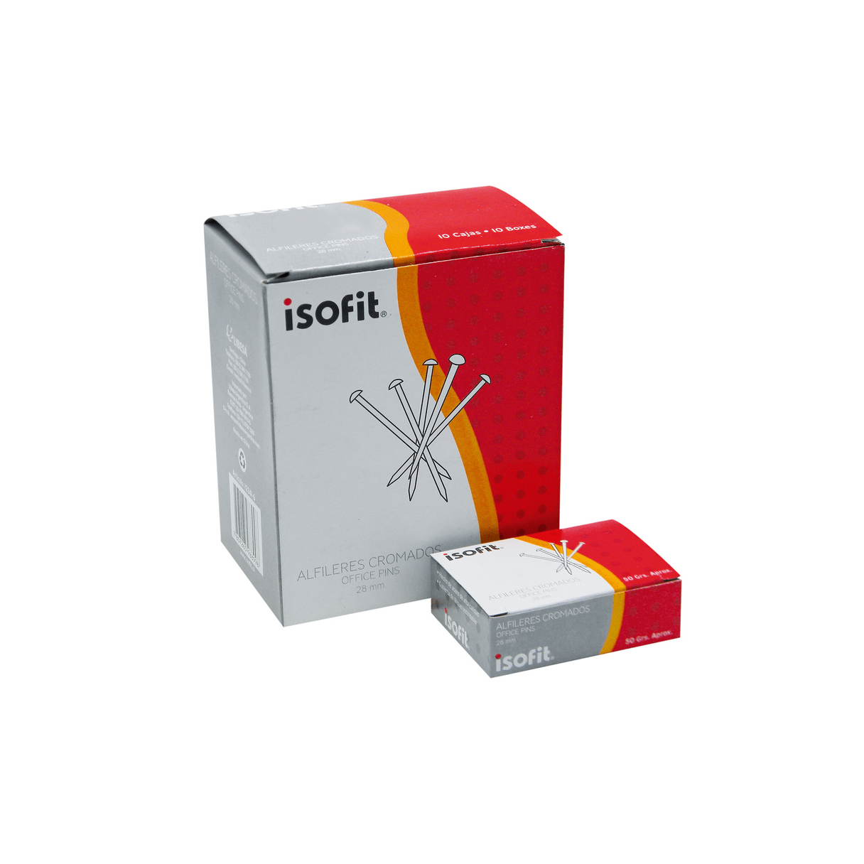 Alfiler ISOFIT 28 mm caja de 50 g-1