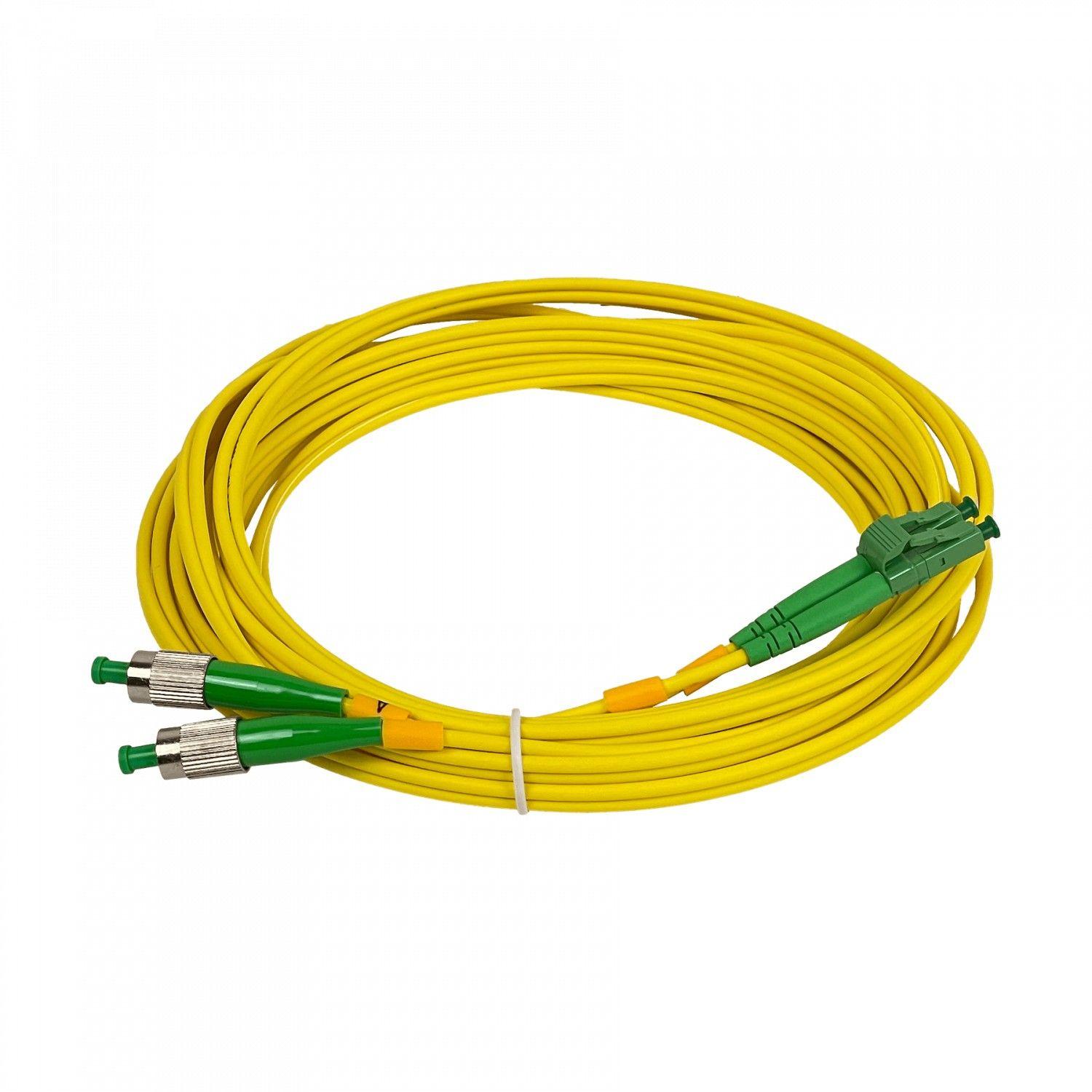 Cable de fibra óptica LC/APC a FC/APC 5 m monomodo duplex 9/125 um-2
