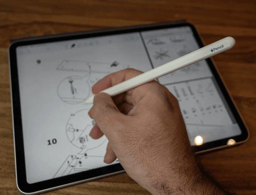 Lápiz para tablet Apple Pencil Gen2 compatible con iPad Pro 12,9" y 11"-2