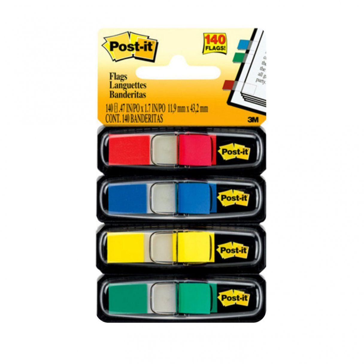 Banderita adhesiva Post-It 683-4 4 pads de 35 hojas-0
