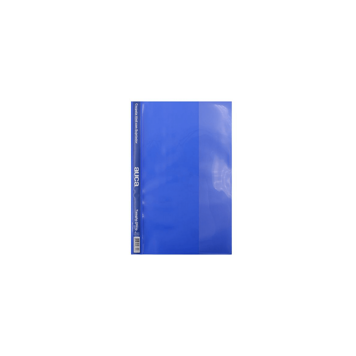 Carpeta vinil Auca oficio con sujetador azul-0