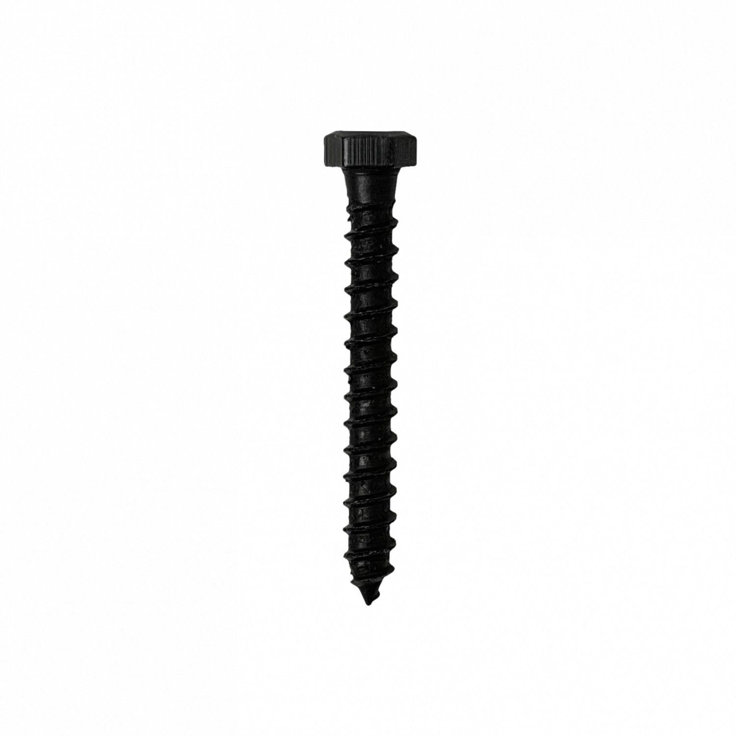 Tornillo tirafondo 3/16 x 1.1/2 pulgadas negro 100 unidades-1