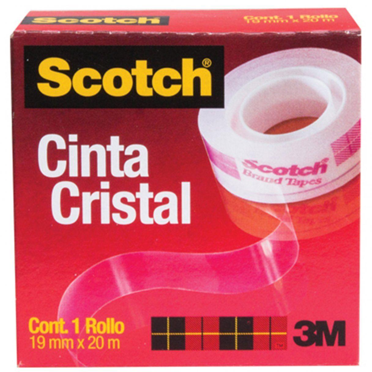 Cinta adhesiva 3M Scotch 600 cristal 19 mm x 20 m-0