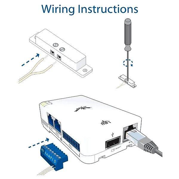 Sensor magnético Ubiquiti MFI 20 mm SPST con cable de 5 m-5