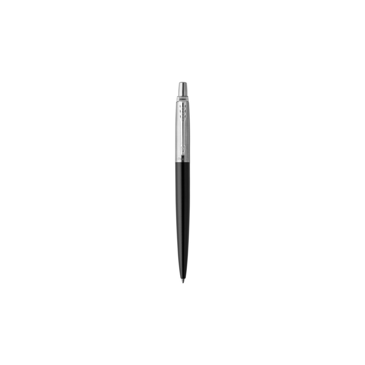 Bolígrafo Parker Jotter cuerpo metálico negro punta media azul-0