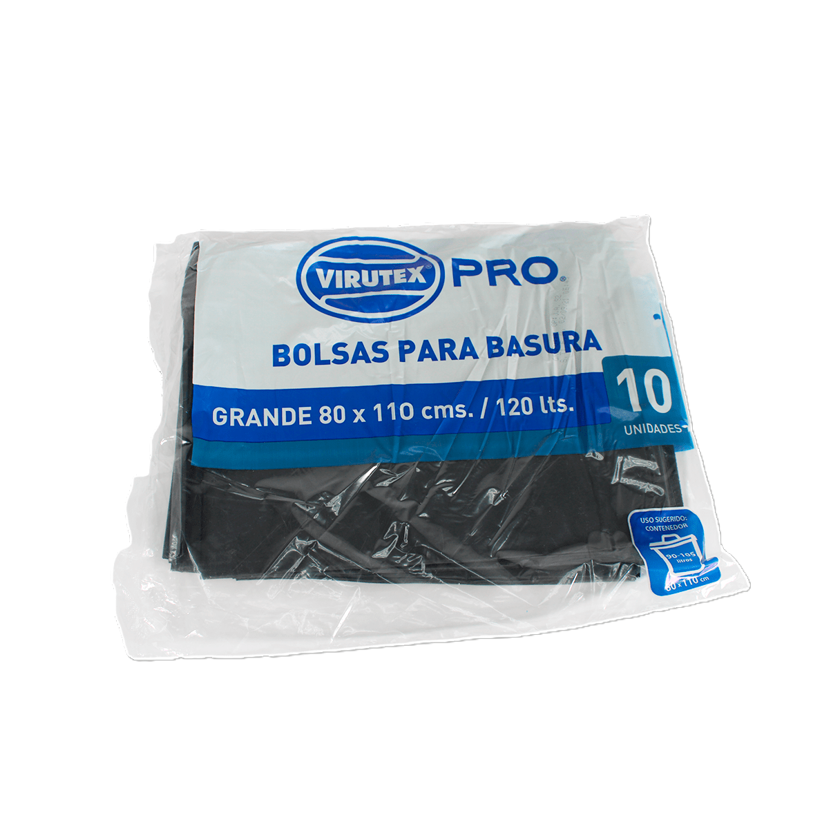 Bolsa de aseo Virutex Pro grande 80x110 cm con 10 unidades-0