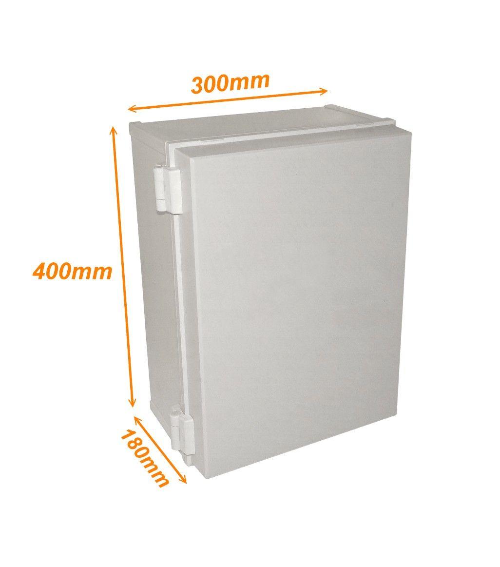 Tablero estanco Tibox 400x300x180 mm IP66 con placa gris-4