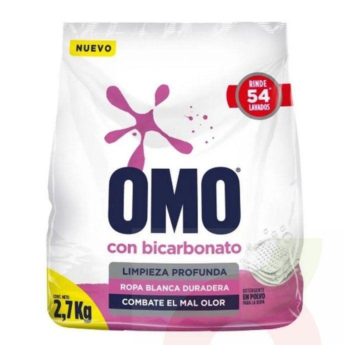 Detergente en polvo Omo Bicarbonato 2,7 kg-0