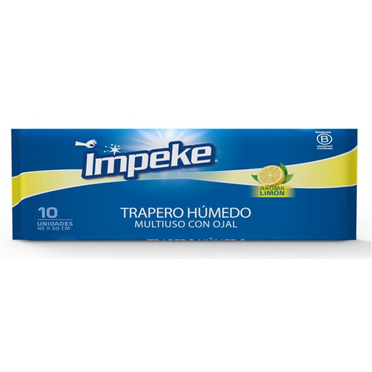 Trapero húmedo Impeke Limón con ojal 40x60 cm 10 unidades-1