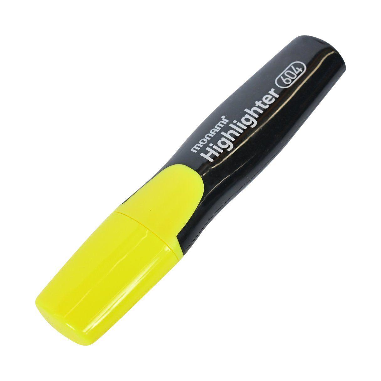 Destacador Monami Jumbo 406 amarillo-0