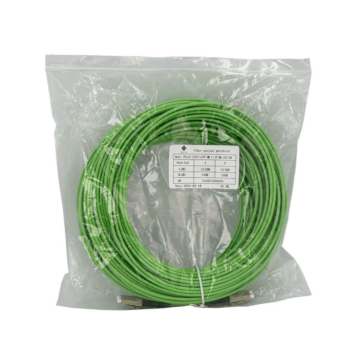 Jumper de fibra óptica LC-LC OM5 multimodo 5 m 50/125 um LSZH-4
