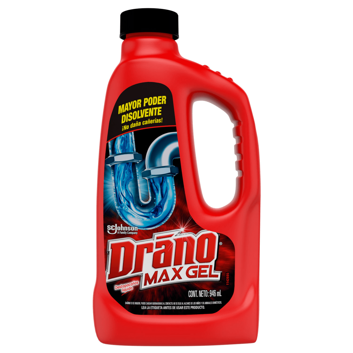 Limpiador líquido Drano Max Gel destapacañerías 946 ml-1