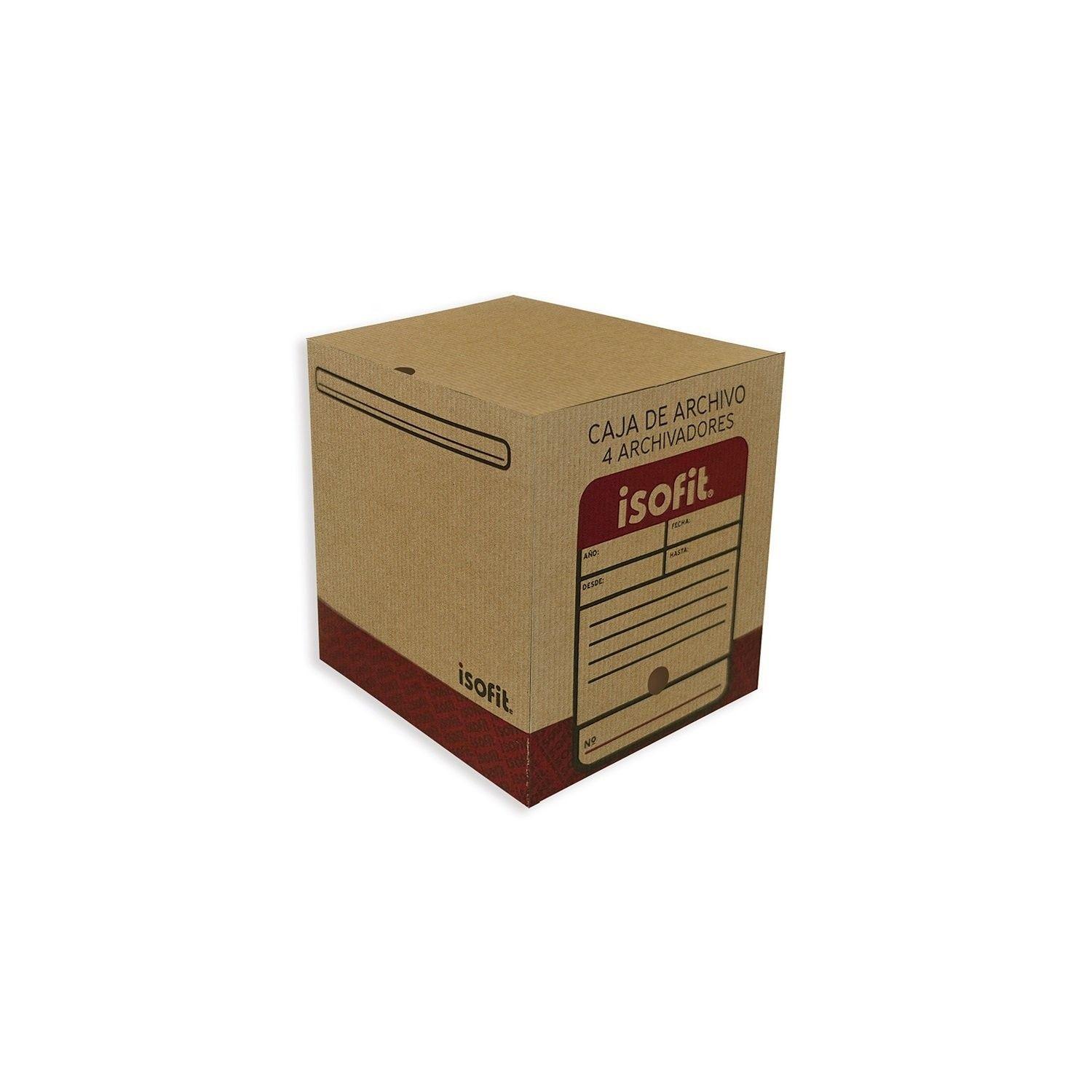 Caja de archivo Isofit 4 archivadores 395x314x361 mm-0