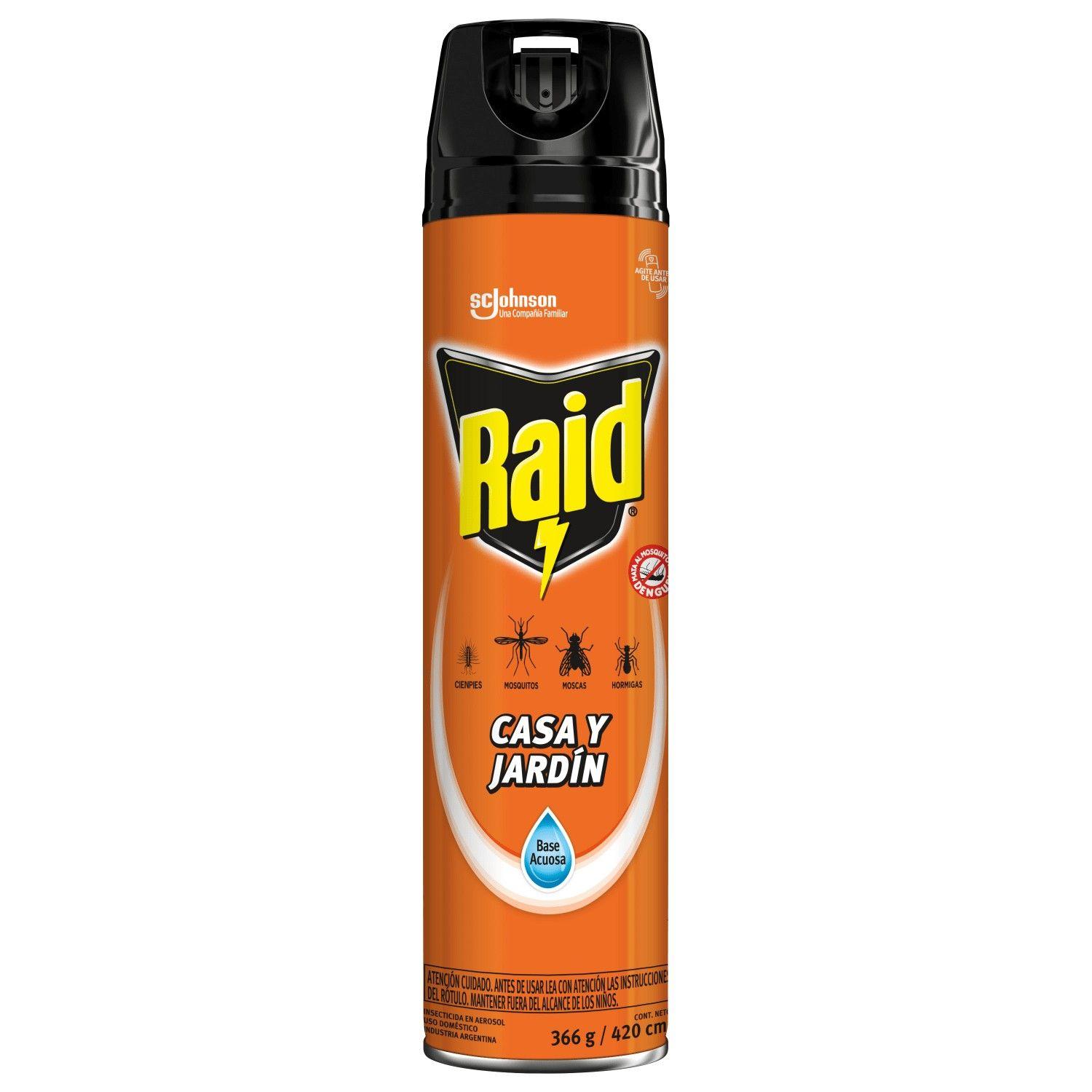 Insecticida Raid Aerosol 420 ml con fórmula de base acuosa-0