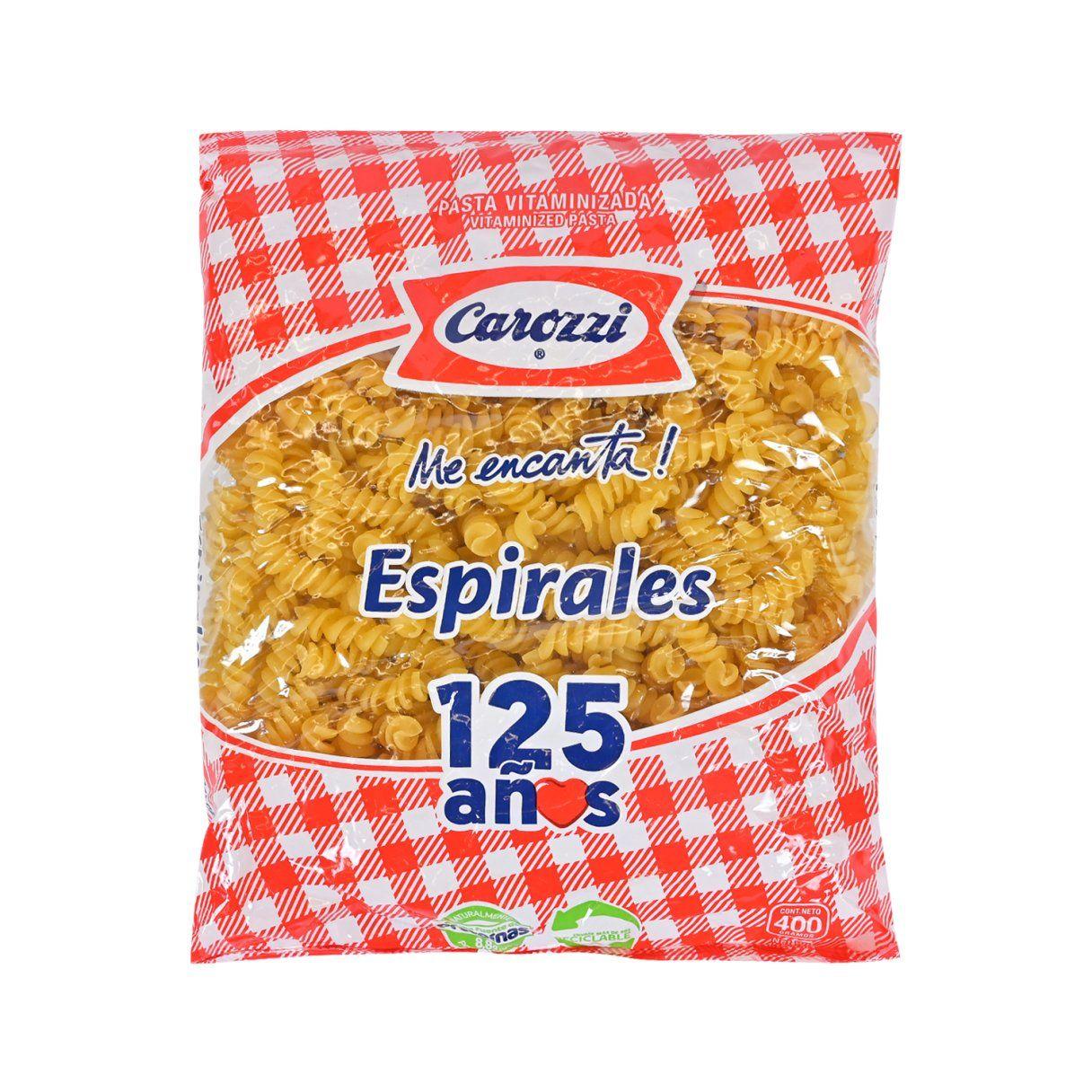 Pasta Carozzi Espirales 400 g-0