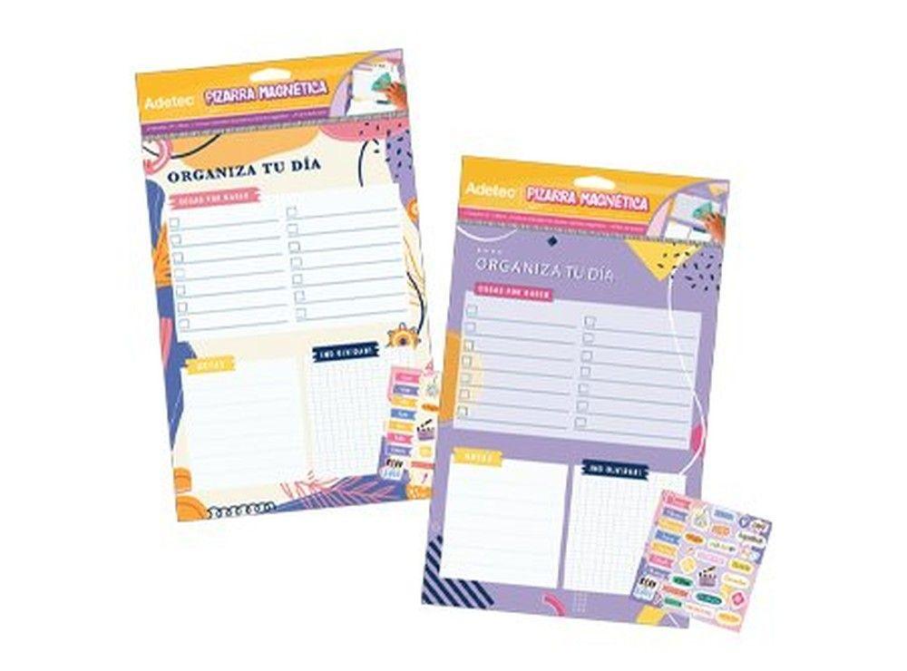 Pizarra magnética Adetec planner juvenil 21x30 cm-0