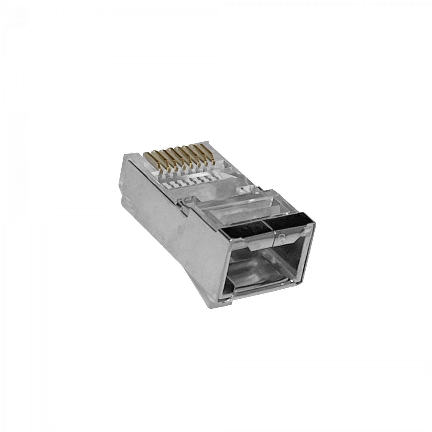 Conector RJ45 metálico Cat6 FTP STP unid 50-2