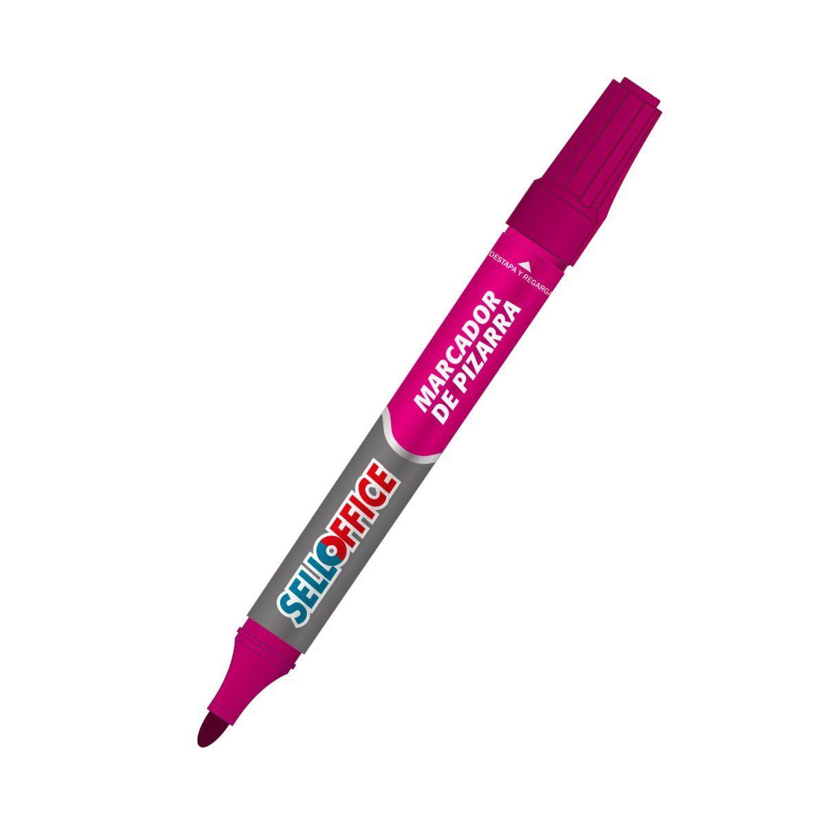 Plumón recargable Selloffice para pizarra rosado-0