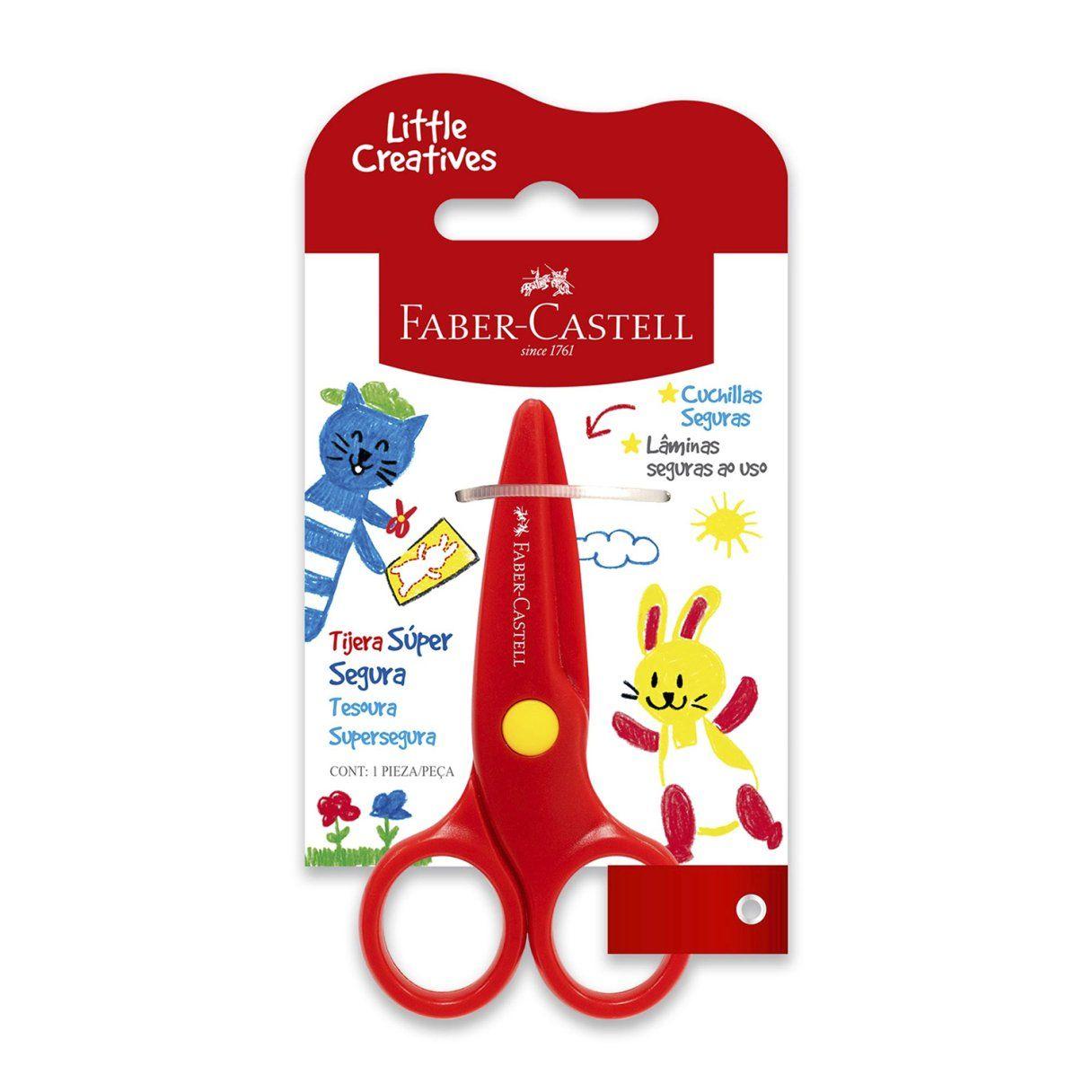 Tijera escolar Faber Castell Little Creatives-1