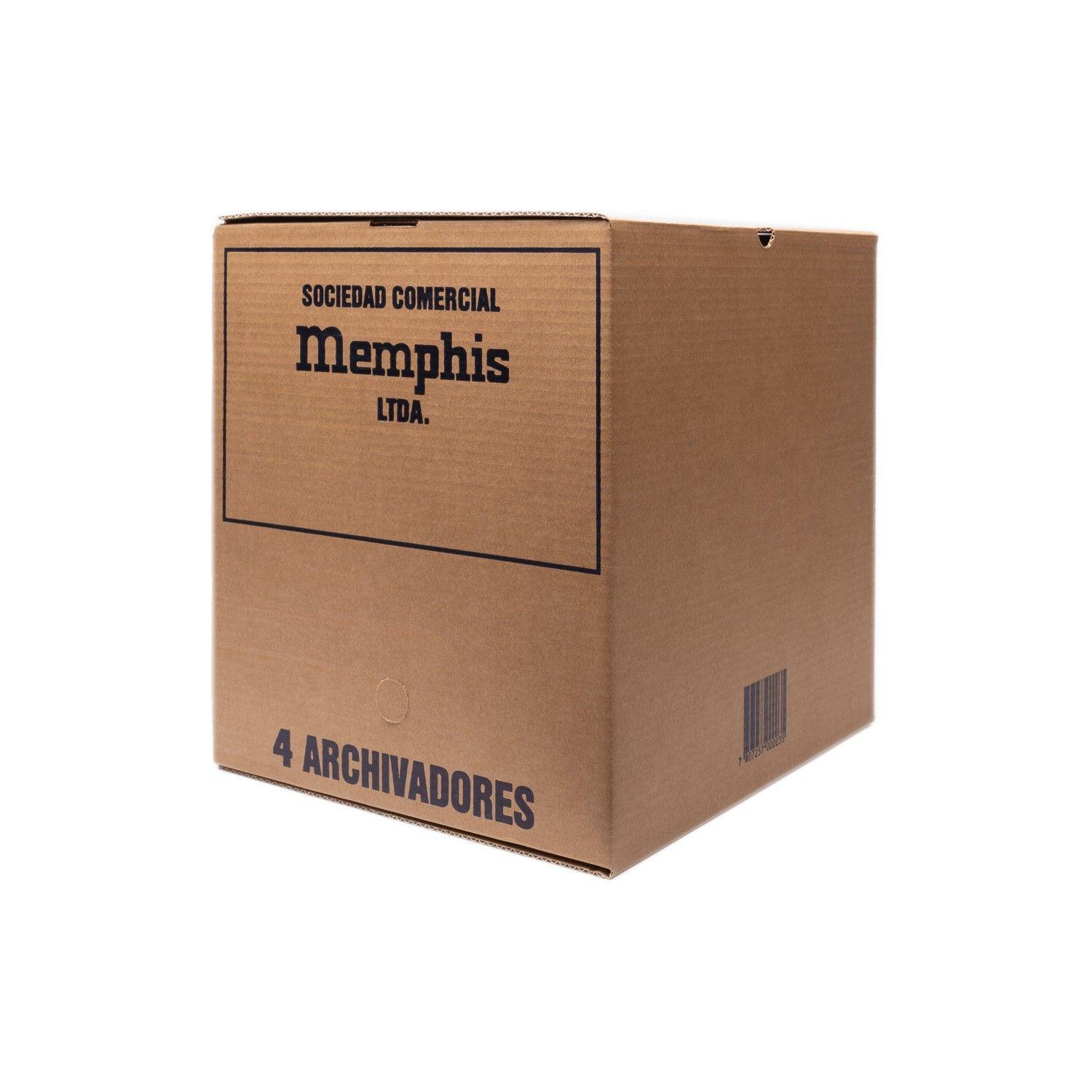 Caja de archivo Memphis 4 archivadores-0