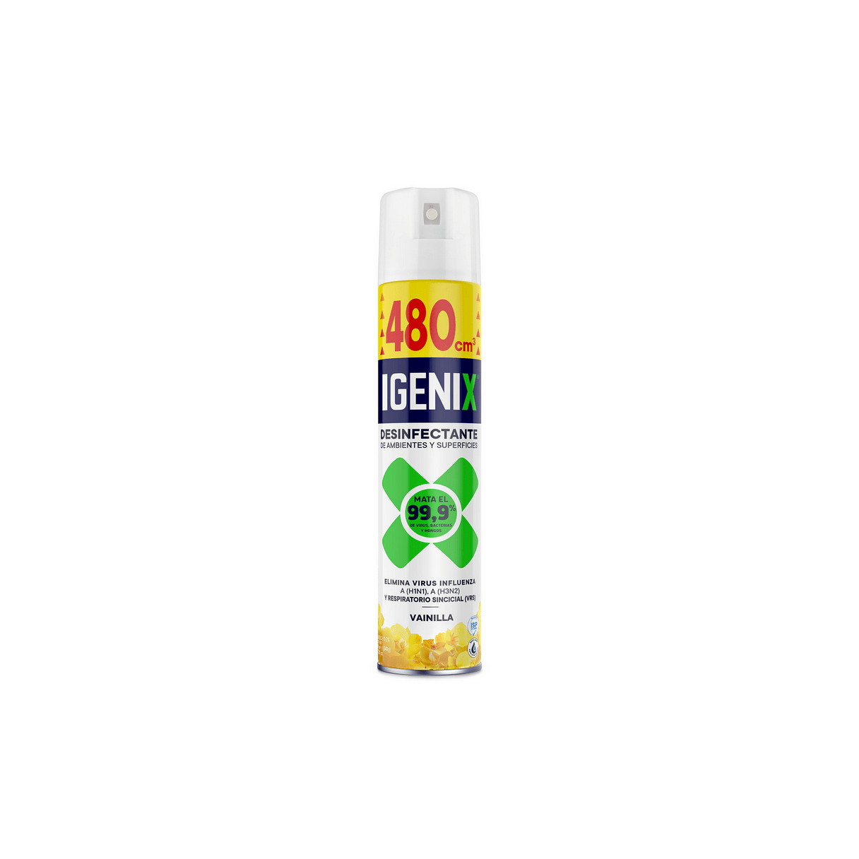 Desinfectante en aerosol Igenix antibacterial 480 ml vainilla-0