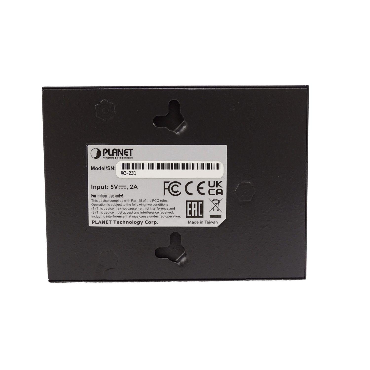 Adaptador Planet Ethernet over VDSL 1,4 km master/slave con 4 DIP-5