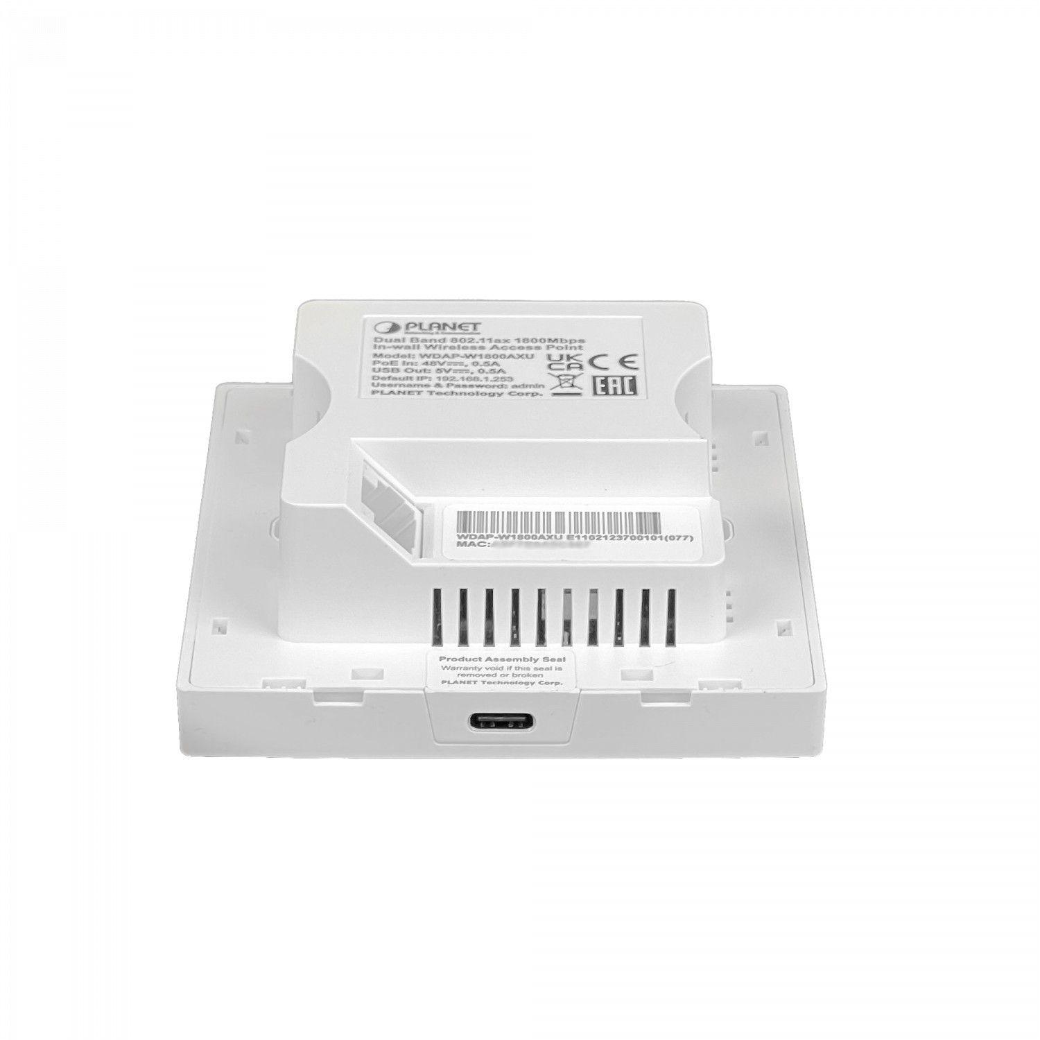Punto de acceso Planet 1800AX 2,4/5 GHz 600/1200 Mbps USB-C-5