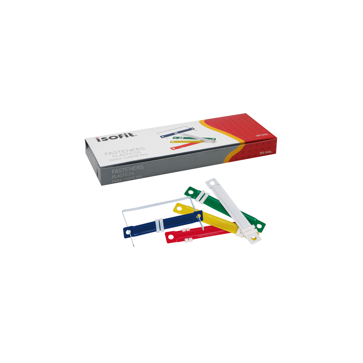 Accoclip plástico Isofit caja de 50 unidades surtidas-5