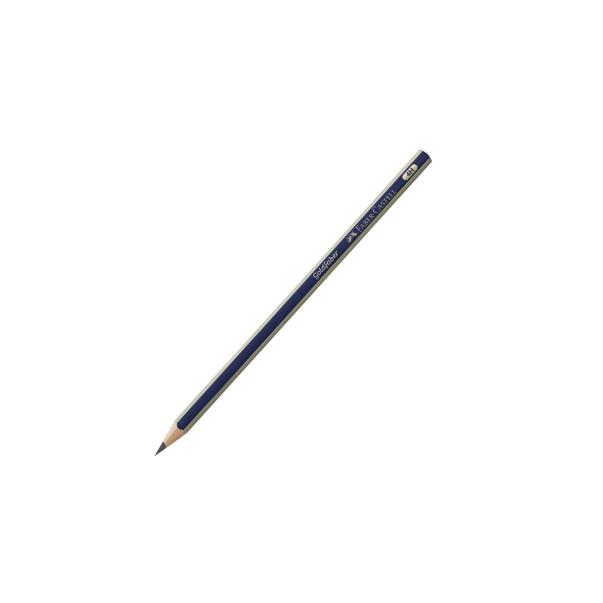 Lápiz de grafito Faber Castell Goldfaber 1221 4H hexagonal-0